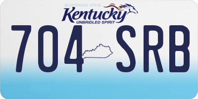 KY license plate 704SRB