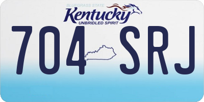 KY license plate 704SRJ