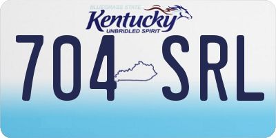 KY license plate 704SRL