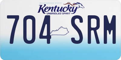 KY license plate 704SRM