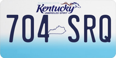 KY license plate 704SRQ