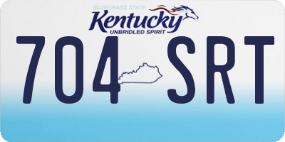 KY license plate 704SRT