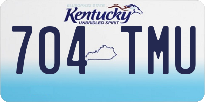 KY license plate 704TMU