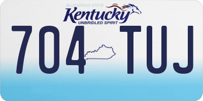 KY license plate 704TUJ