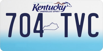 KY license plate 704TVC