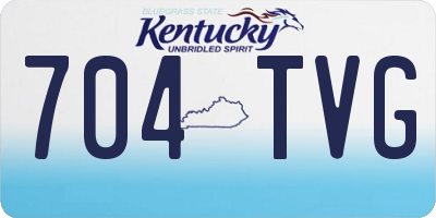 KY license plate 704TVG