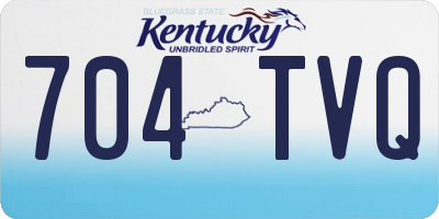 KY license plate 704TVQ
