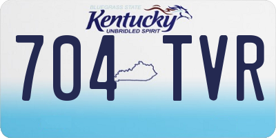 KY license plate 704TVR