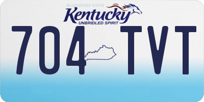 KY license plate 704TVT