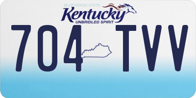 KY license plate 704TVV