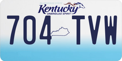 KY license plate 704TVW