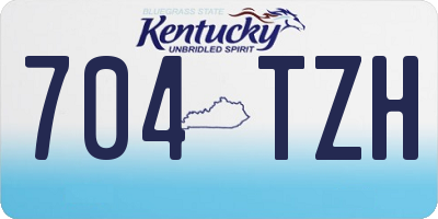 KY license plate 704TZH