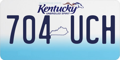 KY license plate 704UCH