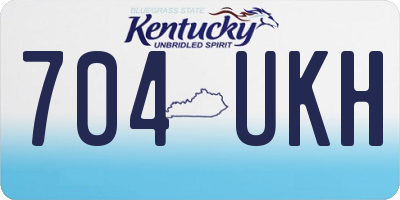 KY license plate 704UKH