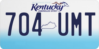 KY license plate 704UMT