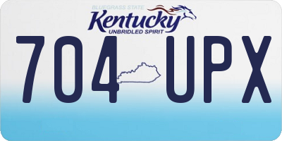 KY license plate 704UPX