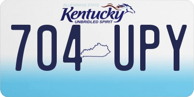 KY license plate 704UPY