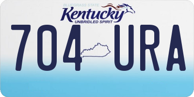 KY license plate 704URA