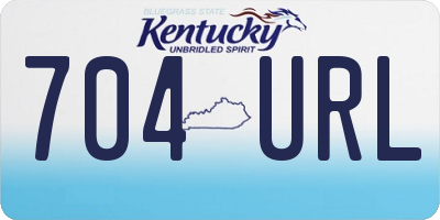 KY license plate 704URL
