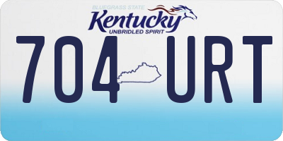 KY license plate 704URT