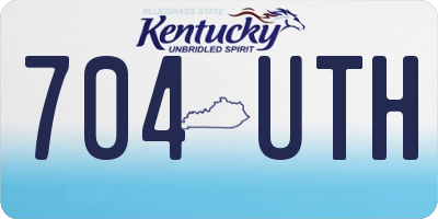 KY license plate 704UTH
