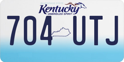 KY license plate 704UTJ