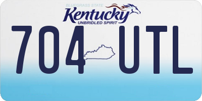 KY license plate 704UTL