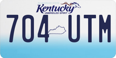 KY license plate 704UTM