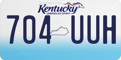 KY license plate 704UUH