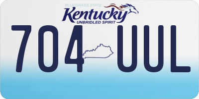 KY license plate 704UUL