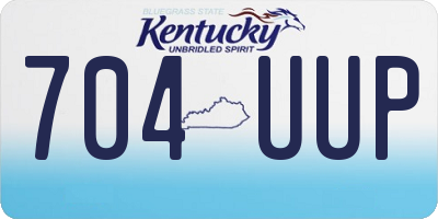 KY license plate 704UUP