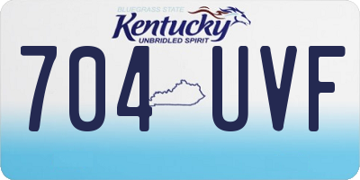 KY license plate 704UVF