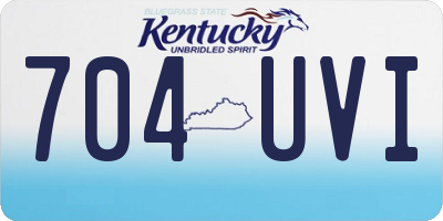 KY license plate 704UVI