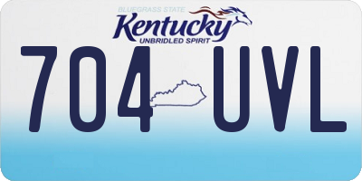 KY license plate 704UVL