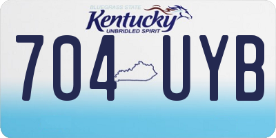 KY license plate 704UYB