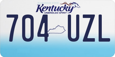 KY license plate 704UZL