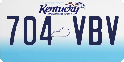 KY license plate 704VBV