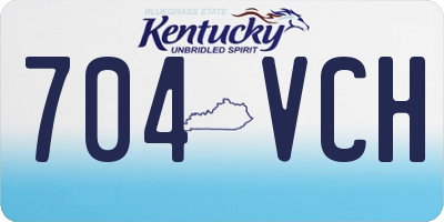 KY license plate 704VCH