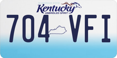 KY license plate 704VFI