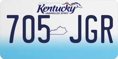 KY license plate 705JGR