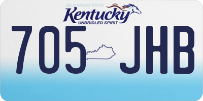 KY license plate 705JHB