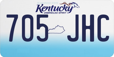 KY license plate 705JHC