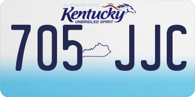 KY license plate 705JJC