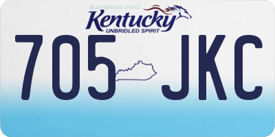 KY license plate 705JKC