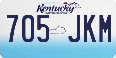 KY license plate 705JKM