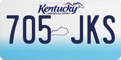 KY license plate 705JKS
