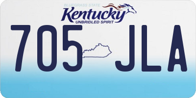 KY license plate 705JLA