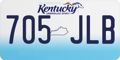 KY license plate 705JLB
