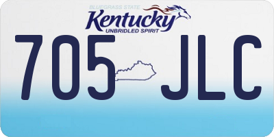 KY license plate 705JLC