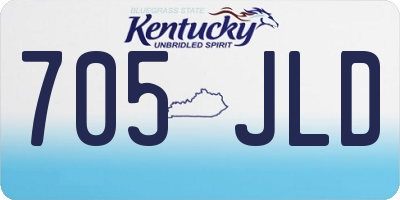 KY license plate 705JLD